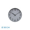 Reloj De Pared Higueron Blanco/gris 30x30x4 Cm Movimiento Continuo - Imagen 2