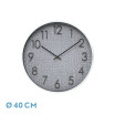 Reloj De Pared Higueron Blanco/gris 40x40x4 Cm Movimiento Continuo - Imagen 2