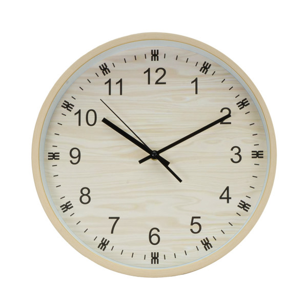 Reloj De Pared Kiwi Madera 35d Mov.continuo