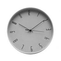 Reloj De Pared Lemur Gris 30d Mov.continuo