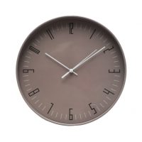 Reloj De Pared Lemur Marron 30d Mov.continuo