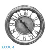 Reloj De Pared Limbo Negro / Plata 33d Mov.continuo - Imagen 2