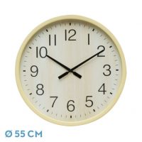 Reloj De Pared Manilva Haya 55x55x4 Cm Movimiento Continuo