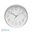 Reloj De Pared Minuto Plata 25d Mov.continuo - Imagen 2