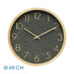 Reloj De Pared Rosellon Haya/gris 40x40x4,5cm Mov Continuo - Imagen 2