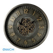 Reloj De Pared Trento Oro/cuero 66x66x10cm Engrana Jes Con Movimiento - Imagen 2