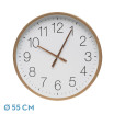Reloj De Pared Turon Cobre/blanco 55x55x5 Cm Movimiento Continuo - Imagen 2