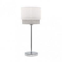 Sobre Mesa Kenya 1xe14 Blanco/gris 45x18x18 Cm