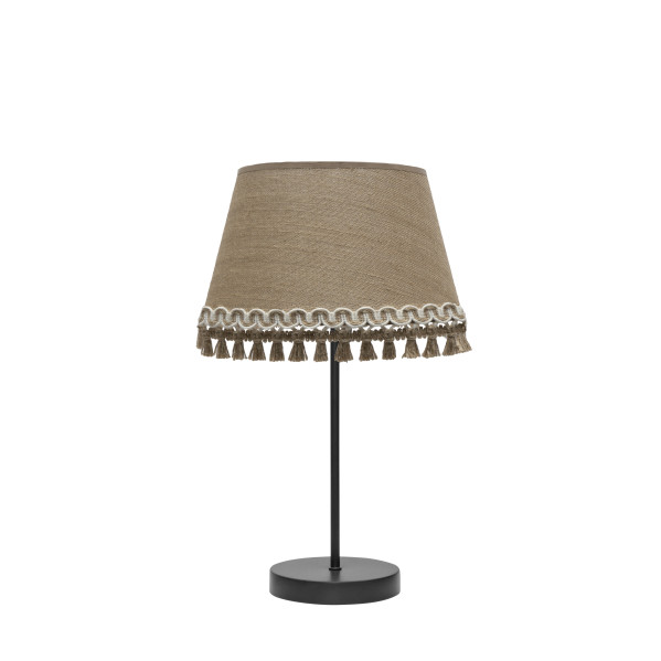 Sobremesa Ada 1xe14 Negro/arena 43x25x25 Cm