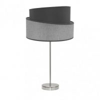 Sobremesa Alto Hara 1xe27 Niquel/gris 66x35x35 Cm