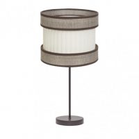 Sobremesa Alto Home 1xe27 Marron/marron-beis 61x30x30 Cm