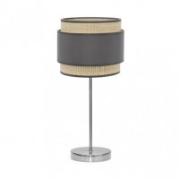 Sobremesa Alto Kandy 1xe27 Natural/gris 67x30x30 Cm