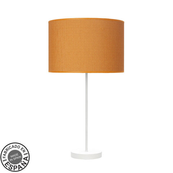 Sobremesa Alto Moda 1xe27 Blanco/naranja 63x30x30c
