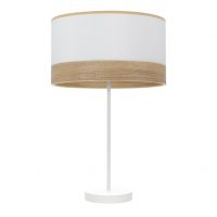 Sobremesa Alto Olga 1xe27 Blanco/blanco-mad.clara 62x30x30 Cm