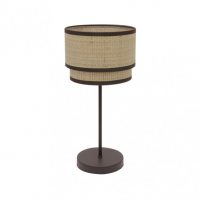 Sobremesa Alto Roque 1xe27 Natural/marron 60x30x30 Cm