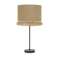 Sobremesa Alto Sibila 1xe27 Negro /arena 62x30x30 Cm