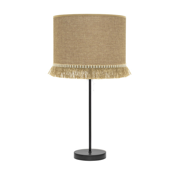 Sobremesa Alto Sibila 1xe27 Negro /arena 62x30x30 Cm