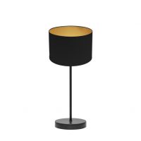 Sobremesa Anuska 1xe14 Negro/negro-oro 46x16x16 Cm