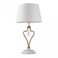 Sobremesa Crasas 1xe14 Blanco/oro 49x27x27 Cm