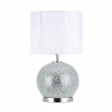 Sobremesa Cristal Secoya 1xe27+LED 5W 4000K 2 Encend.indep 50x30x30 Cm Mosaico Espejo/cromo C/pant Blanca - Imagen 2