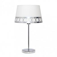 Sobremesa Dalia 1xe14 Blanco/plata 44x25x25 Cm