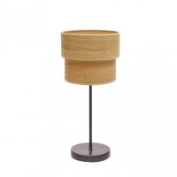 Sobremesa Doble Smile 1xe14 Marron/madera Clara 44x18x18 Cm