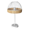 Sobremesa Gaston 1xe27 Blanco/natural 46x25x25cm C/metal Y Rattan - Imagen 2