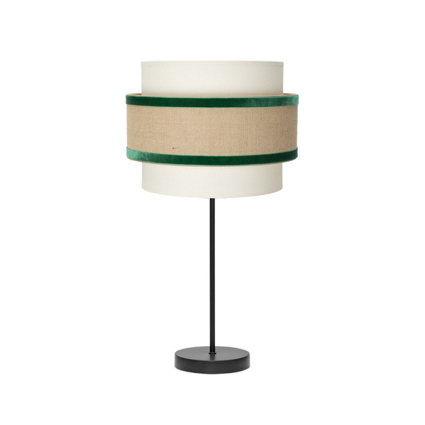 Sobremesa Gr. Cornalina 1xe27 Beis/verde 30d