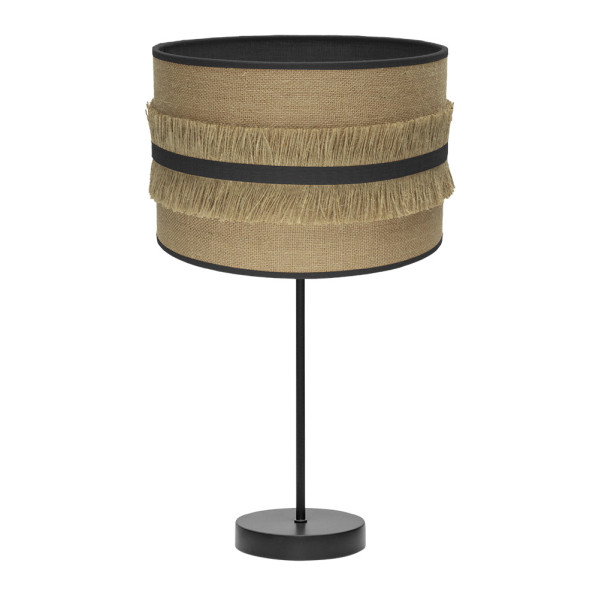 Sobremesa Grande Natalia 1xe27 Negro/saco-negro 62x30x30 Cm