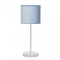 Sobremesa Ibor 1xe14 Blanco/azul 48x17x17 Cm