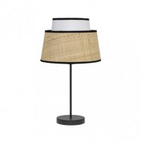 Sobremesa Jia 1xe14 Natural/blanco 40x20x20 Cm