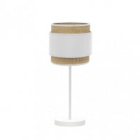 Sobremesa Kandy 1xe14 Natural/blanco 45x18x18 Cm