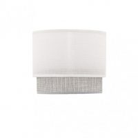 Pantalla sobremesa Kenya E14 Blanco/gris 18Dx16dx15h