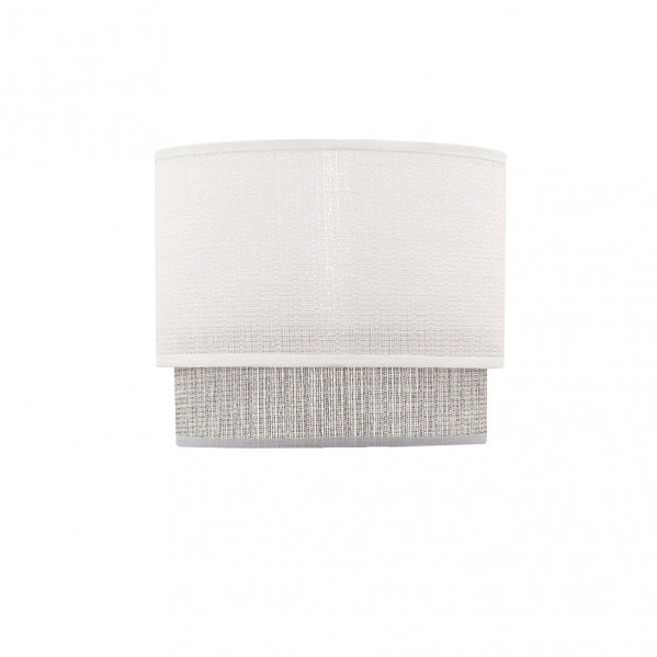 Pantalla sobremesa Kenya E14 Blanco/gris 18Dx16dx15h