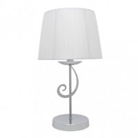 Sobremesa Luxor 1xe14 Cromo Pant. Blanca 45x25x25 Cm