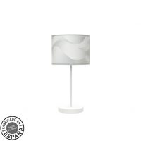 Sobremesa Moda 1xe14 Blanco/ola Gris 42x17x17cm