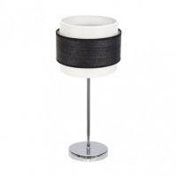 Sobremesa Myriam 1xe14 Cromo/Madera Negra 47x18x18 cm