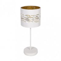 Sobremesa Niebla 1xe14 Blanco/blanco-oro 43x17x17 Cm