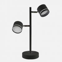 Sobremesa Ortiga 2 X Gx53 Negro 18w 1600lm Orientable Bombillas Incluidas 43,5x30x15cm