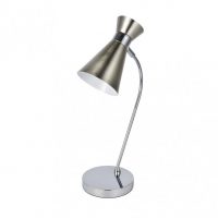 Sobremesa Petra 1xe14 Niquel/cromo 48x24x15 Cm Orientable