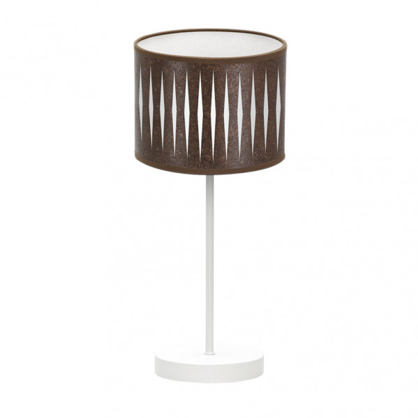 Sobremesa Piron 1xe14 Blanco/oxido 42x17x17 Cm