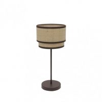 Sobremesa Roque 1xe14 Natural/marron 41x18x18 Cm