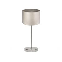 Sobremesa Tania 1xe14 Niquel/madera Gris 42x17x17 Cm