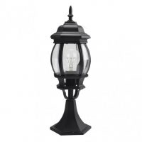 Sobremuro Exterior Aluminio Caelum 1xe27 Negro 49x16x16 Cm Ip44