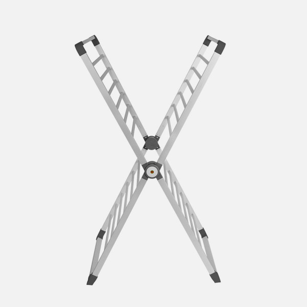 Tendedero Elect.maxi Algarrobo 360w Aluminio Forma De X Cable1,2m 126x70x56cm