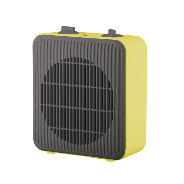 Termovent.elect.pegasus 2000w Gris/amarillo 2pot. Proteccion Seg. 23,8x20,6x10,5cm