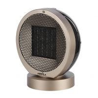 Termovent.ptc Ceramico Pomelo 2000w Negro/oro 2pot 3fun.rotatorio Antivuelco.seguro 29,3x24x18cm