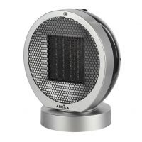 Termovent.ptc Ceramico Pomelo 2000w Negro/plata 2pot 3fun.rotatorio Antivuelco.seg. 29,3x24x18cm