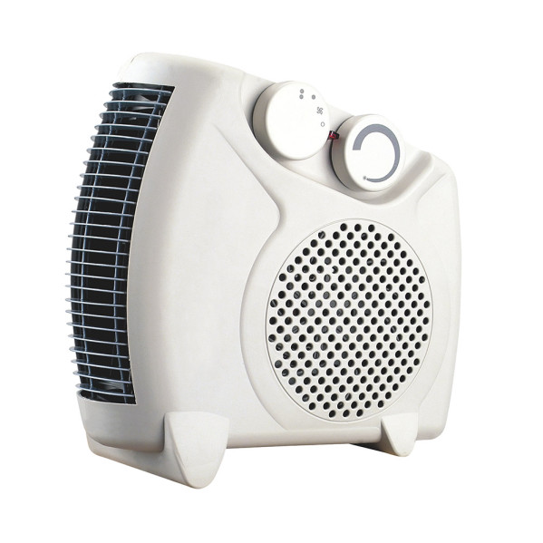 Termoventilador Elec.grato 2000w Blanco Vertical/horizontal 2potencias 3funciones Termostato Reg. Asa 26x12x26cm
