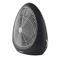 Termoventilador Elect.perugia 2000w Negro/gris Termost.reg. 2potencias 3funciones Sist.seguridad 30,5x27x16cm